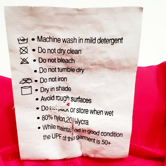 Sun Busters Swim Suit UPF50+ Size 6/12m Pink Green - Picture 4 of 5